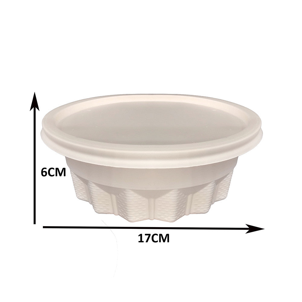 BIODEGRADABLE DISPOSABLE BOWL LUNCH BOX 800CC 30pcs Per Pack
