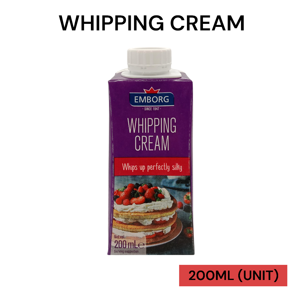 EMBORG WHIPPING CREAM 200ML PER UNIT