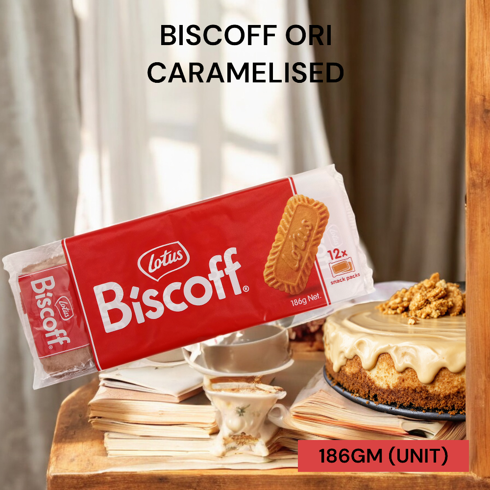 BISCOFF ORI CARAMELISED 186GM PER UNIT