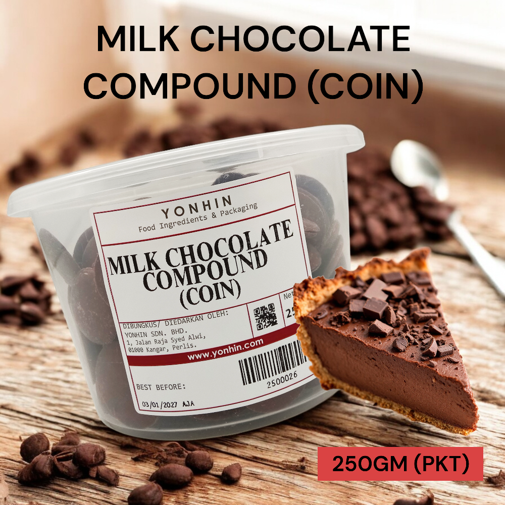 MILK CHOCOLATE COMPOUND (COIN) 250GM PER PKT-R