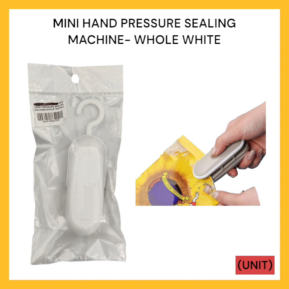 MINI HAND PRESSURE SEALING MACHINE-WHOLE WHITE PER UNIT