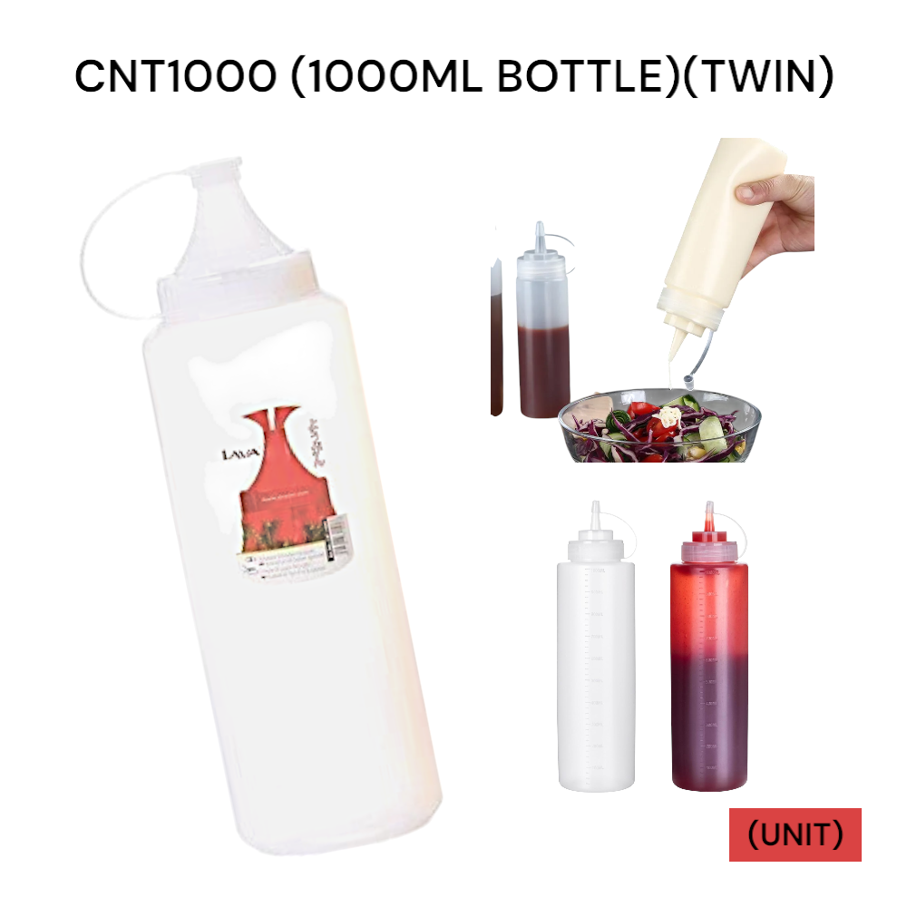 1000ML BOTTLE WITH TWIN TUBE (CNT1000)