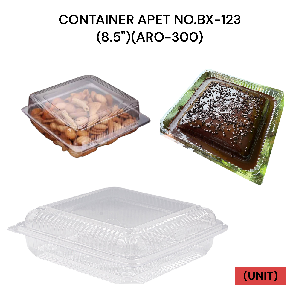 CONTAINER APET NO.BX-123 (8.5") (ARO-300) PER UNIT