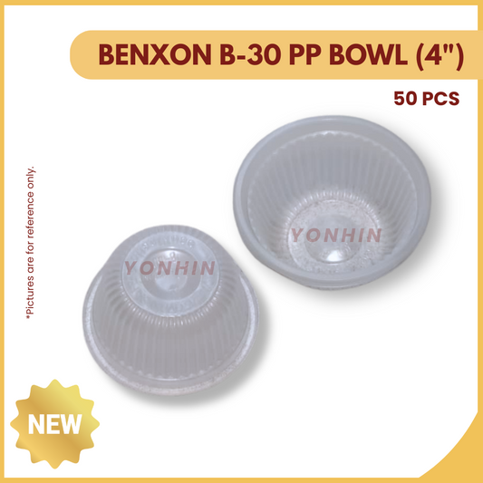 BENXON B-30 PP BOWL (4") 50PCS-PKT