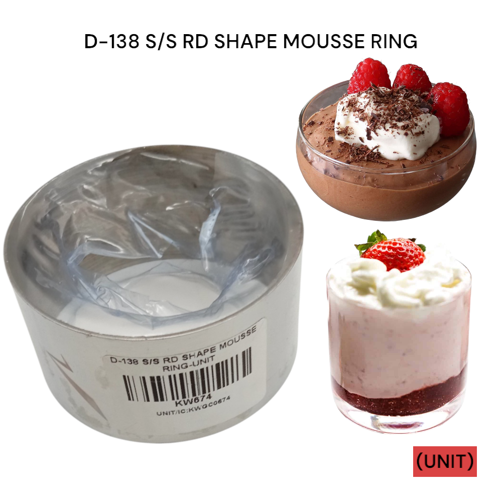D-138 S/S RD SHAPE MOUSSE RING PER UNIT