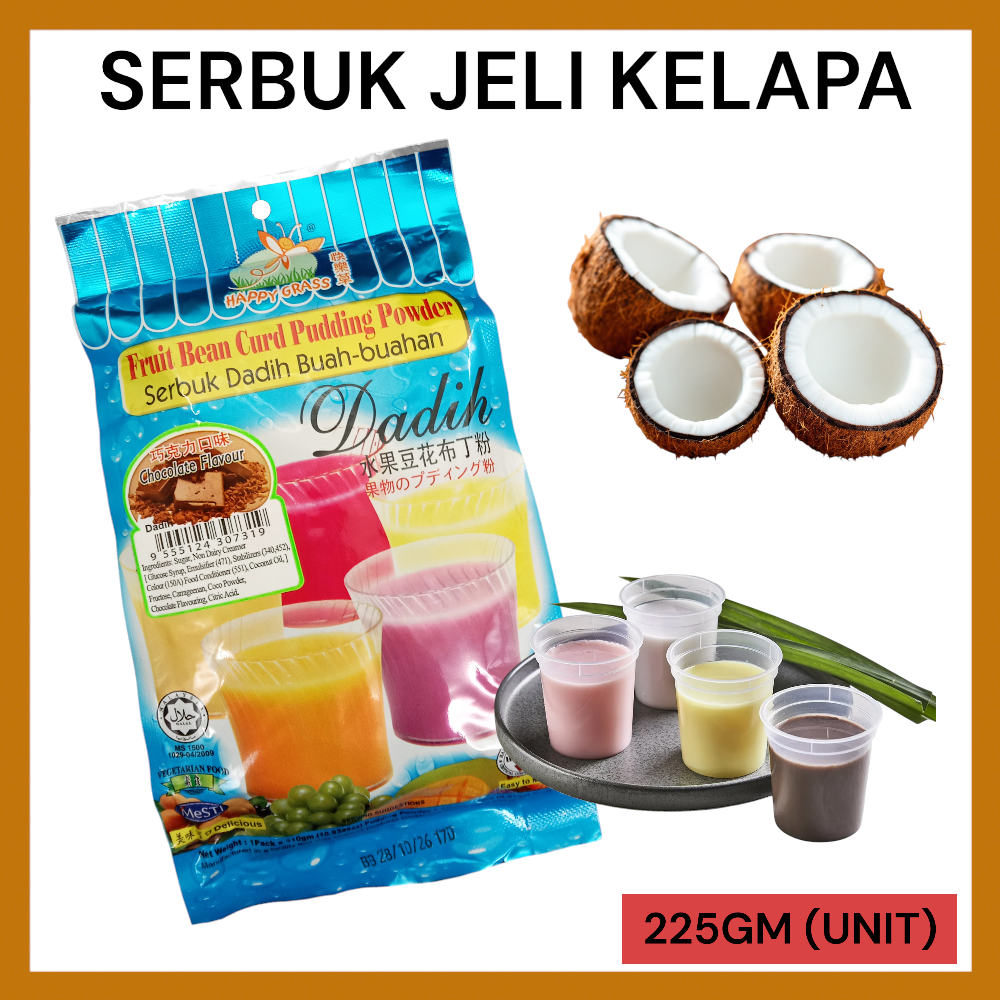 HAPPY GRASS SERBUK DADIH - CHOCOLATE 310GM PER UNIT