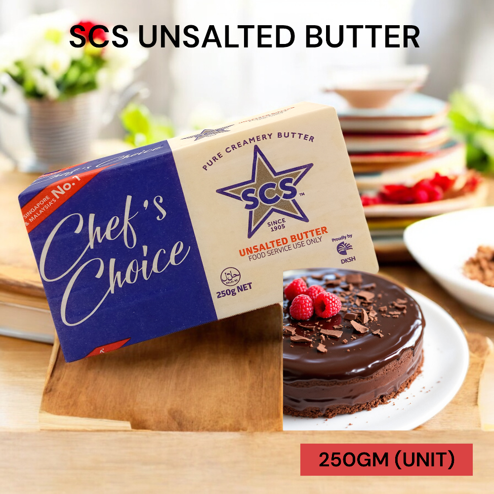 SCS UNSALTED BUTTER (FS) (B) 250GM (F) PER UNIT