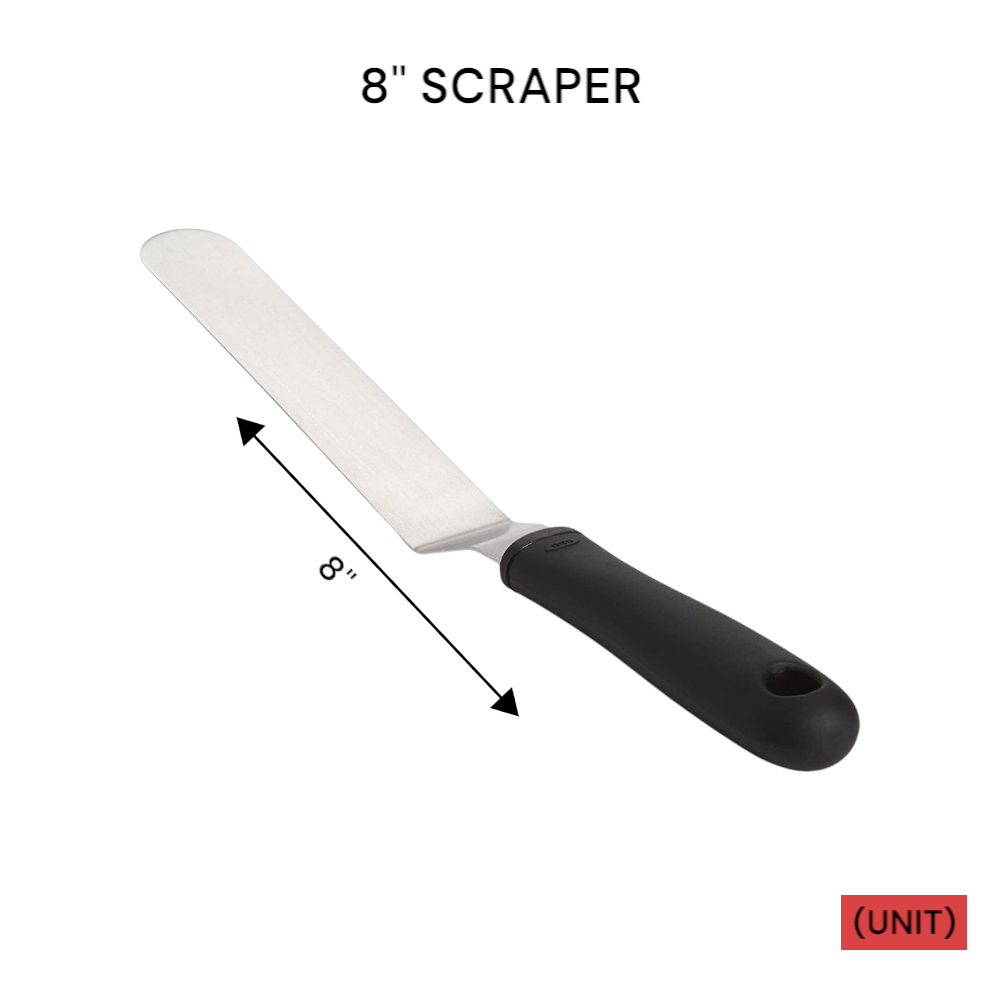 8" STAINLESS STEEL SCRAPER (T12-12)