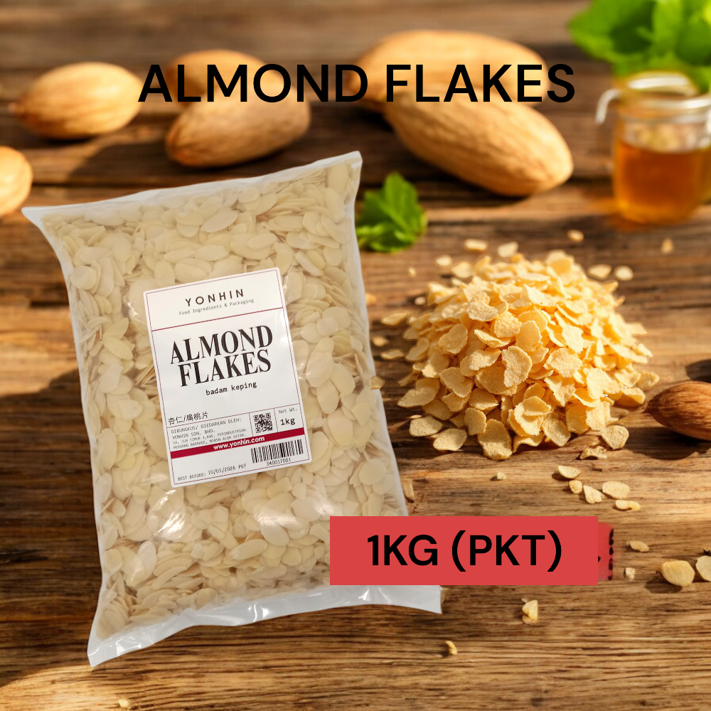 ALMOND FLAKES 1KG PER PKT