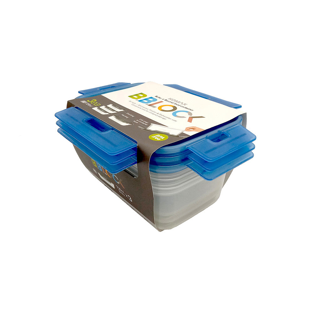 KOMAX CONTAINER SETB (720ML X 3) Per Pack