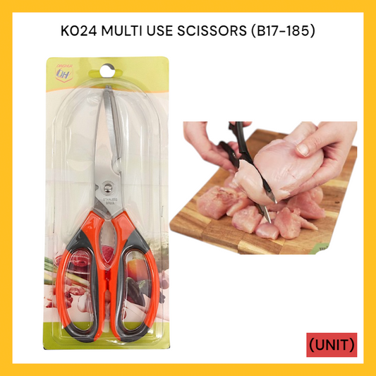 K024 MULTI USE SCISSORS (B17-185) PER UNIT