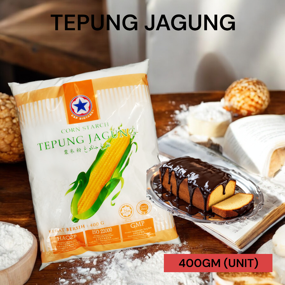 TEPUNG JAGUNG CAP BINTANG 400GM PER UNIT