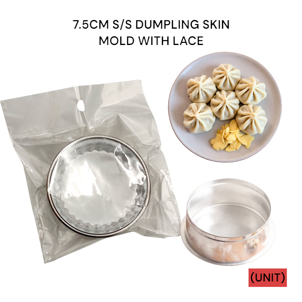 7.5CM S/S DUMPLING SKIN MOLD WITH LACE PER UNIT