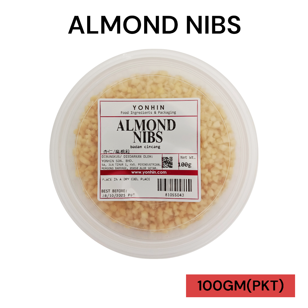 ALMOND NIBS 100GM PER PKT