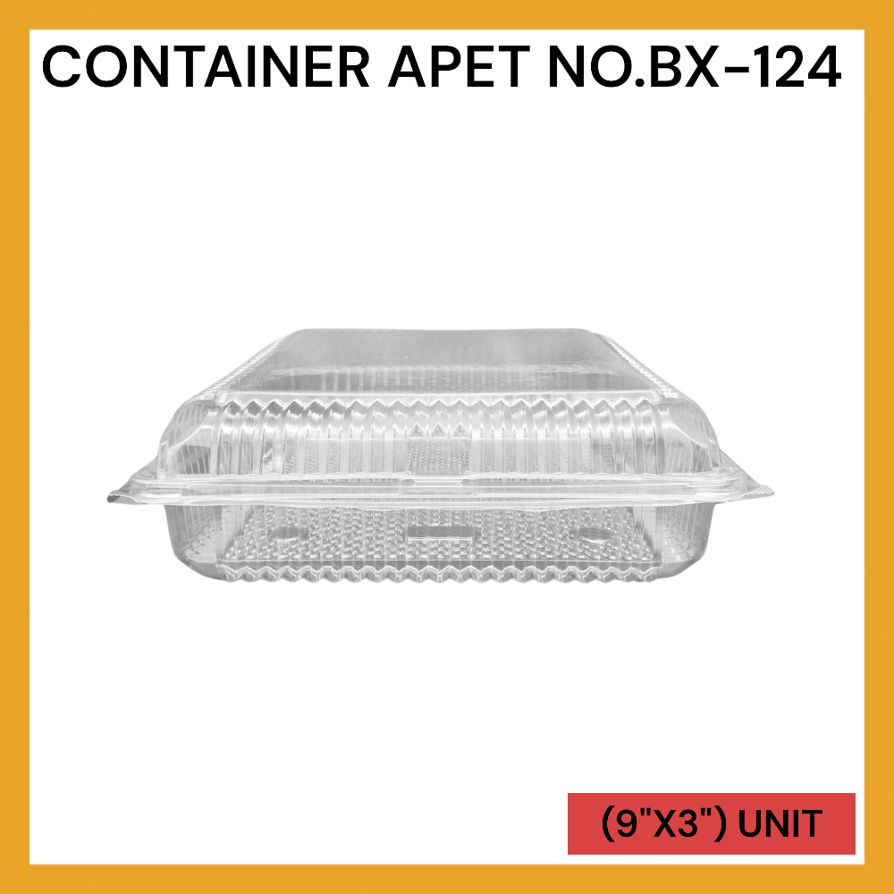 CONTAINER APET NO.BX-124 (9"X3") PER UNIT