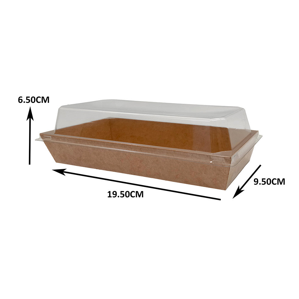 RECTANGLE DESSERT PACKAGING BOX (KRAFT PAPER) 50's Per Pack