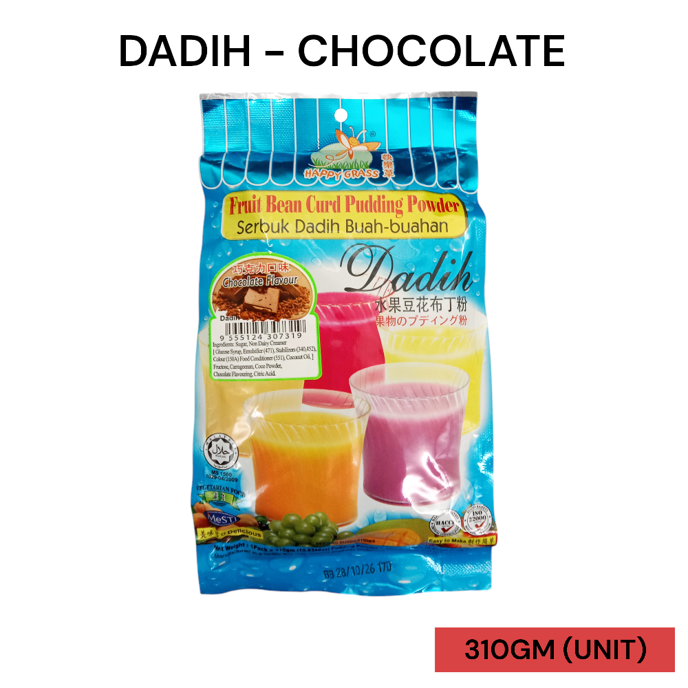 HAPPY GRASS SERBUK DADIH - CHOCOLATE 310GM PER UNIT