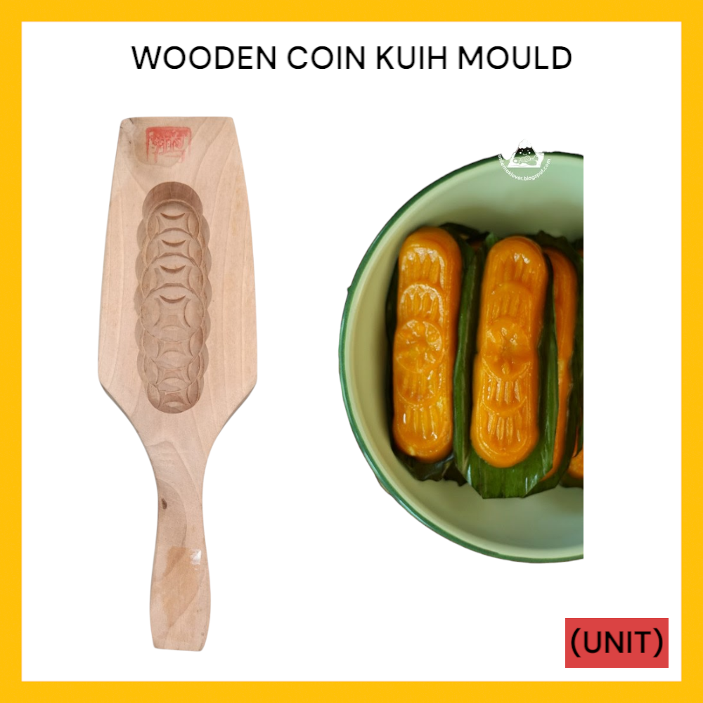 WOODEN COIN KUIH MOULD PER UNIT