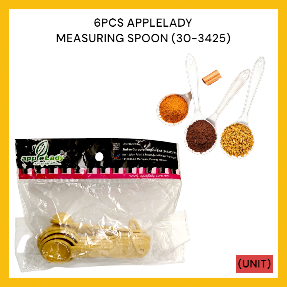 6PCS APPLELADY MEASURING SPOON (30-3425) PER UNIT