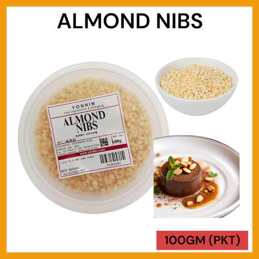 ALMOND NIBS 100GM PER PKT