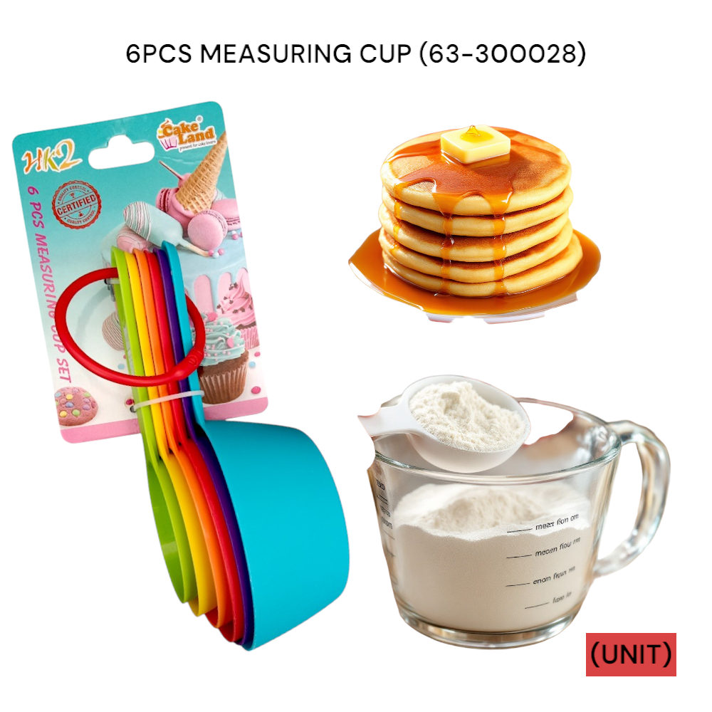 6PCS MEASURING CUP (63-300028) PER UNIT
