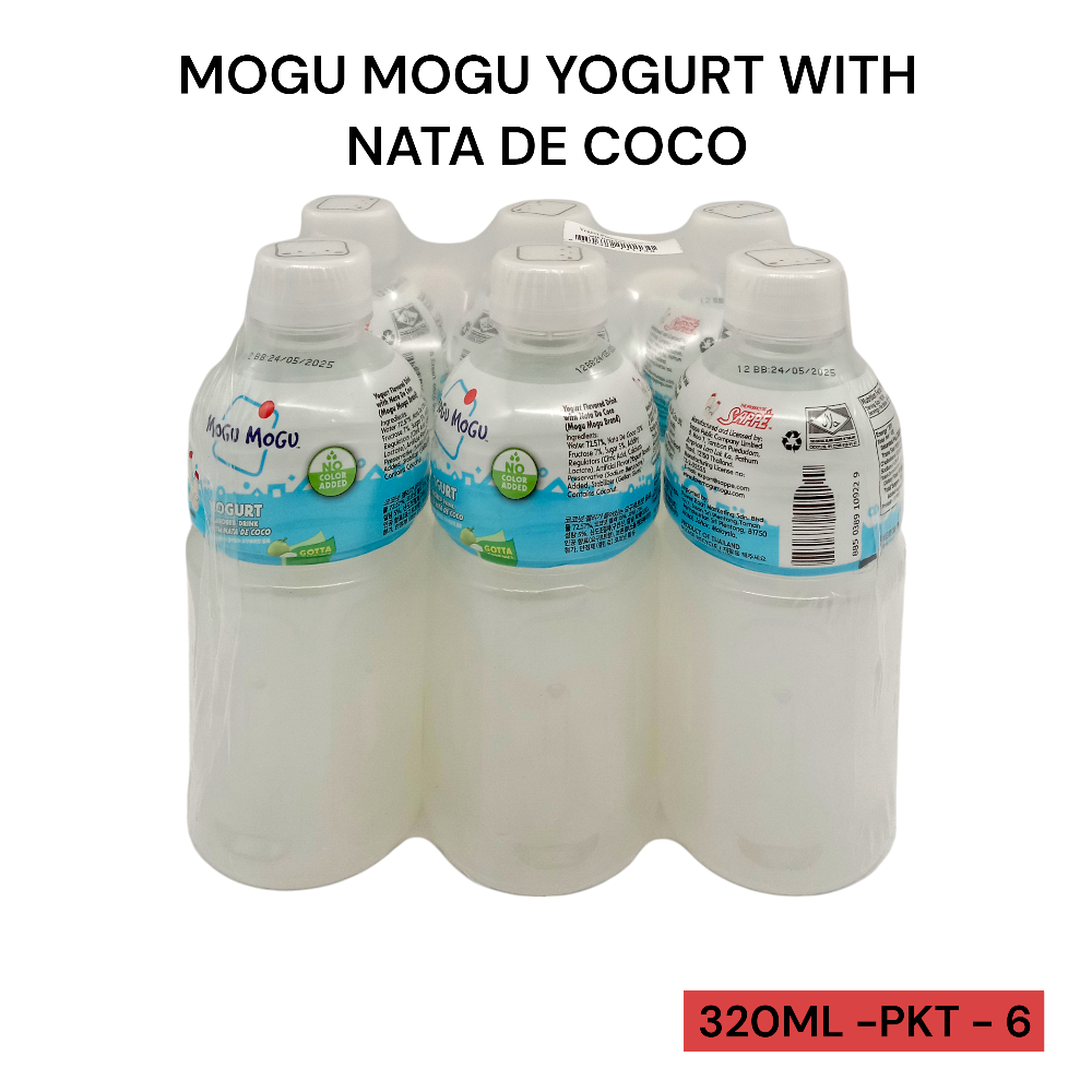 MOGU MOGU YOGURT WITH NATA DE COCO 320ML PER PKT-6