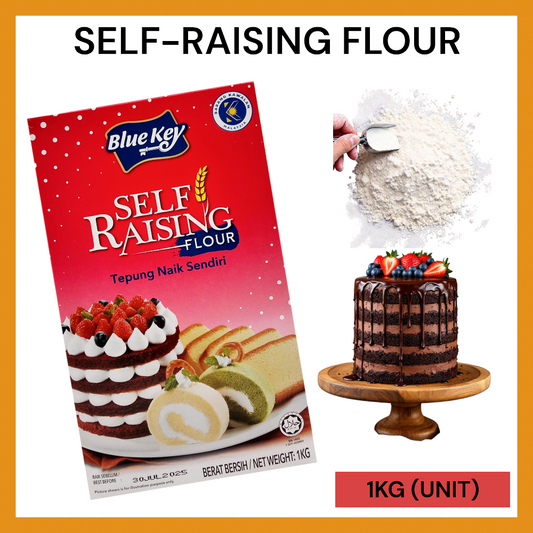 BLUEKEY SELF-RAISING FLOUR 1KG PER UNIT