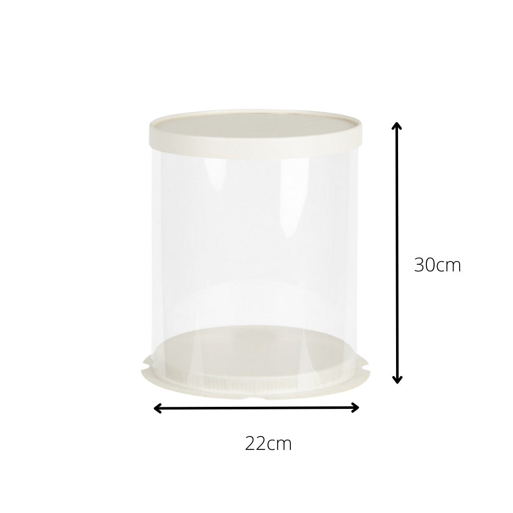 (1PCS) Transparent Round Cake Box- Various Size