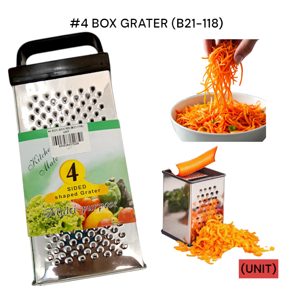 #4 BOX GRATER (B21-118) PER UNIT