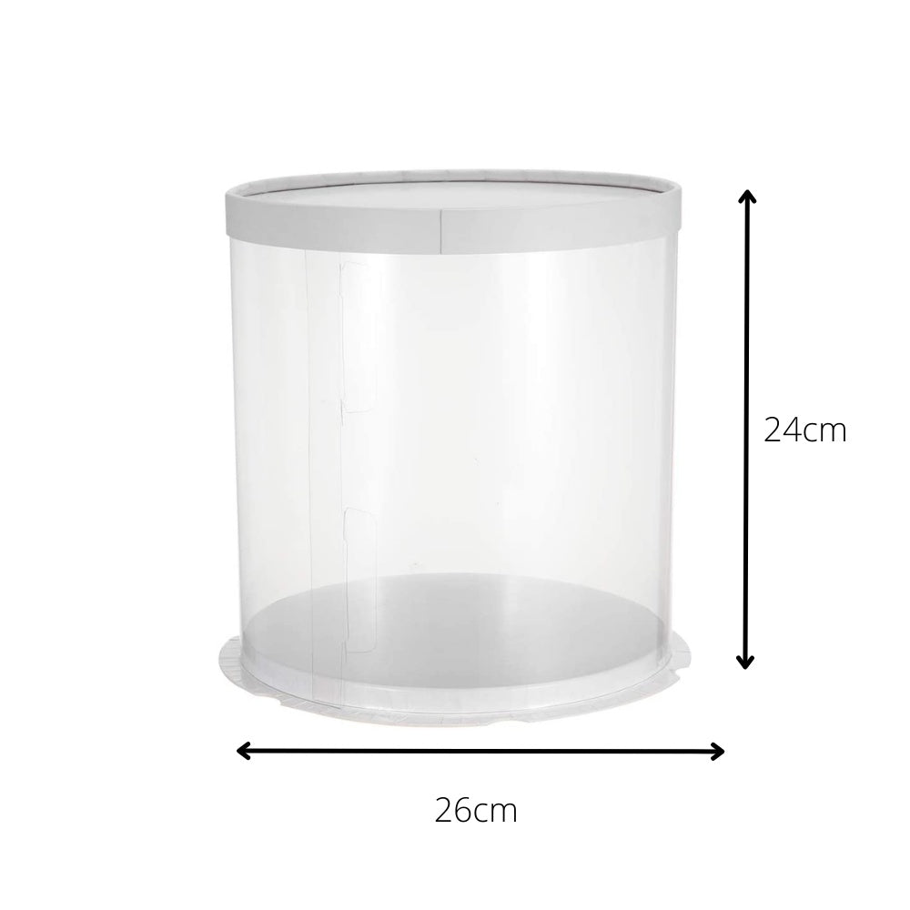 (1PCS) Transparent Round Cake Box- Various Size