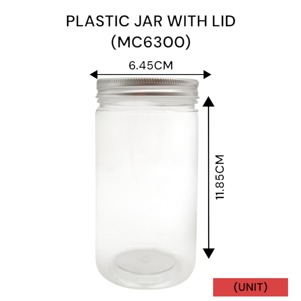 PLASTIC JAR WITH LID (MC 6300) PER UNIT