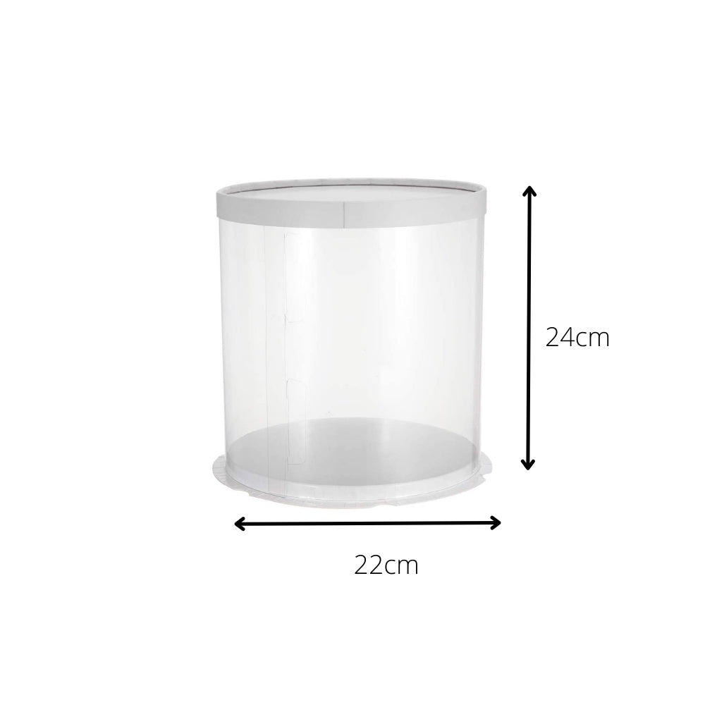 (1PCS) Transparent Round Cake Box- Various Size