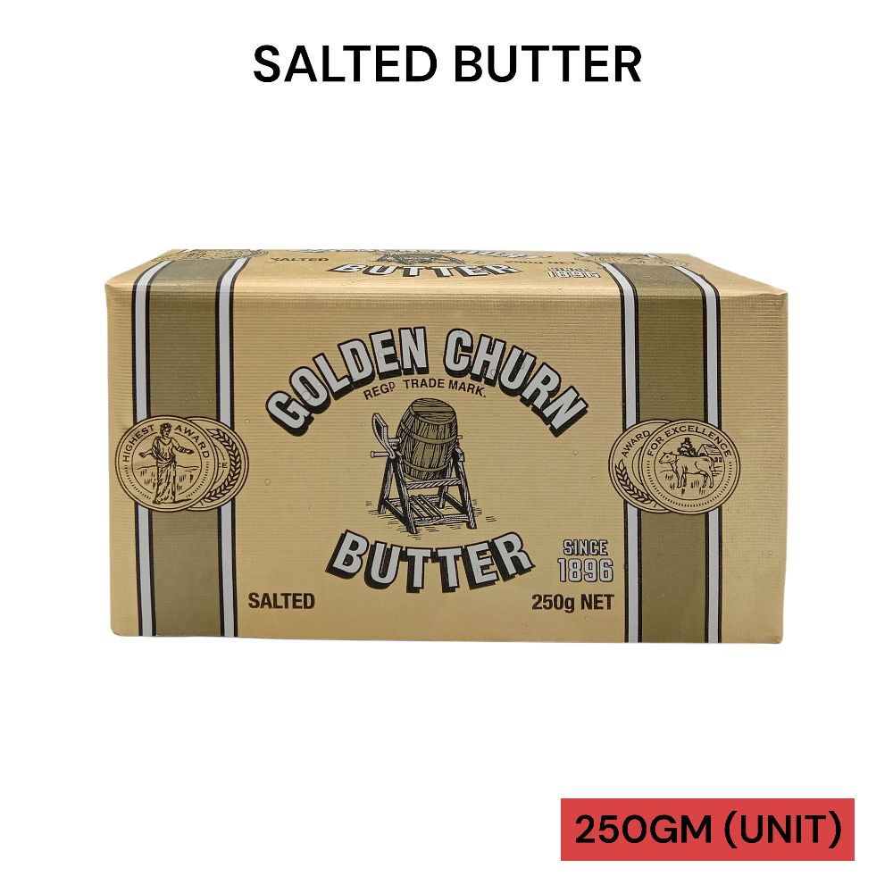 GOLDEN CHURN SALTED BUTTER 250GM PER UNIT