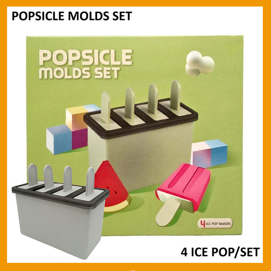 ICE CREAM POPSICLE MOLDS SET