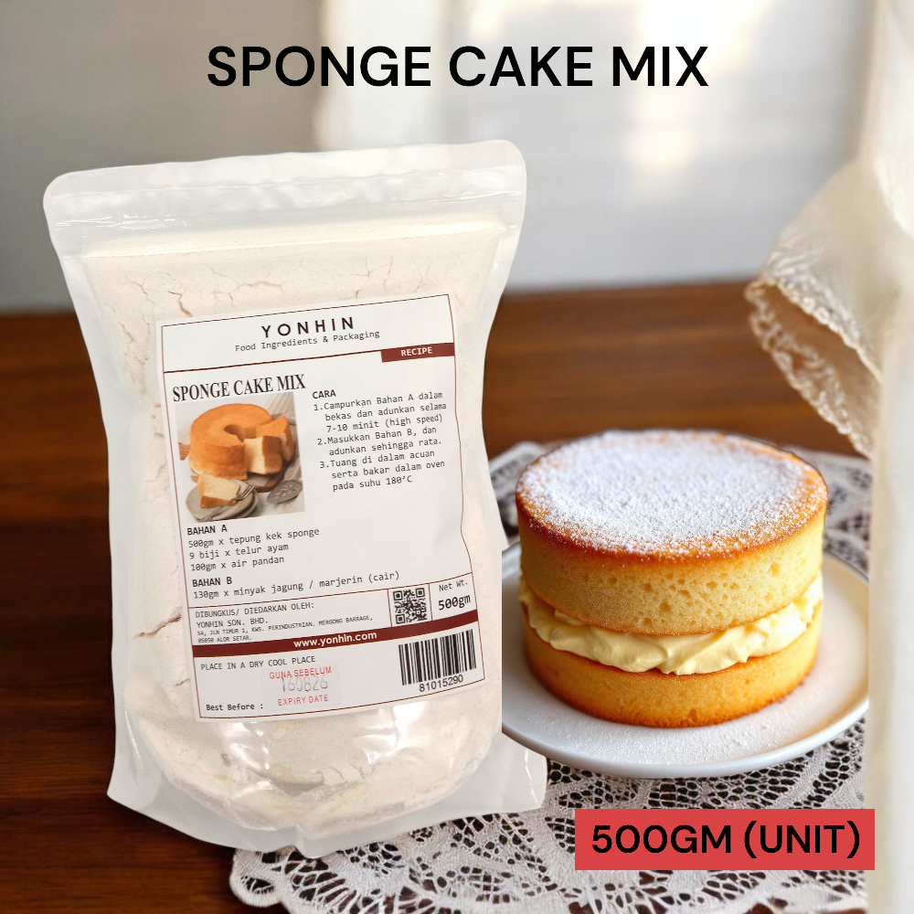 SPONGE CAKE MIX 500GM PER UNIT