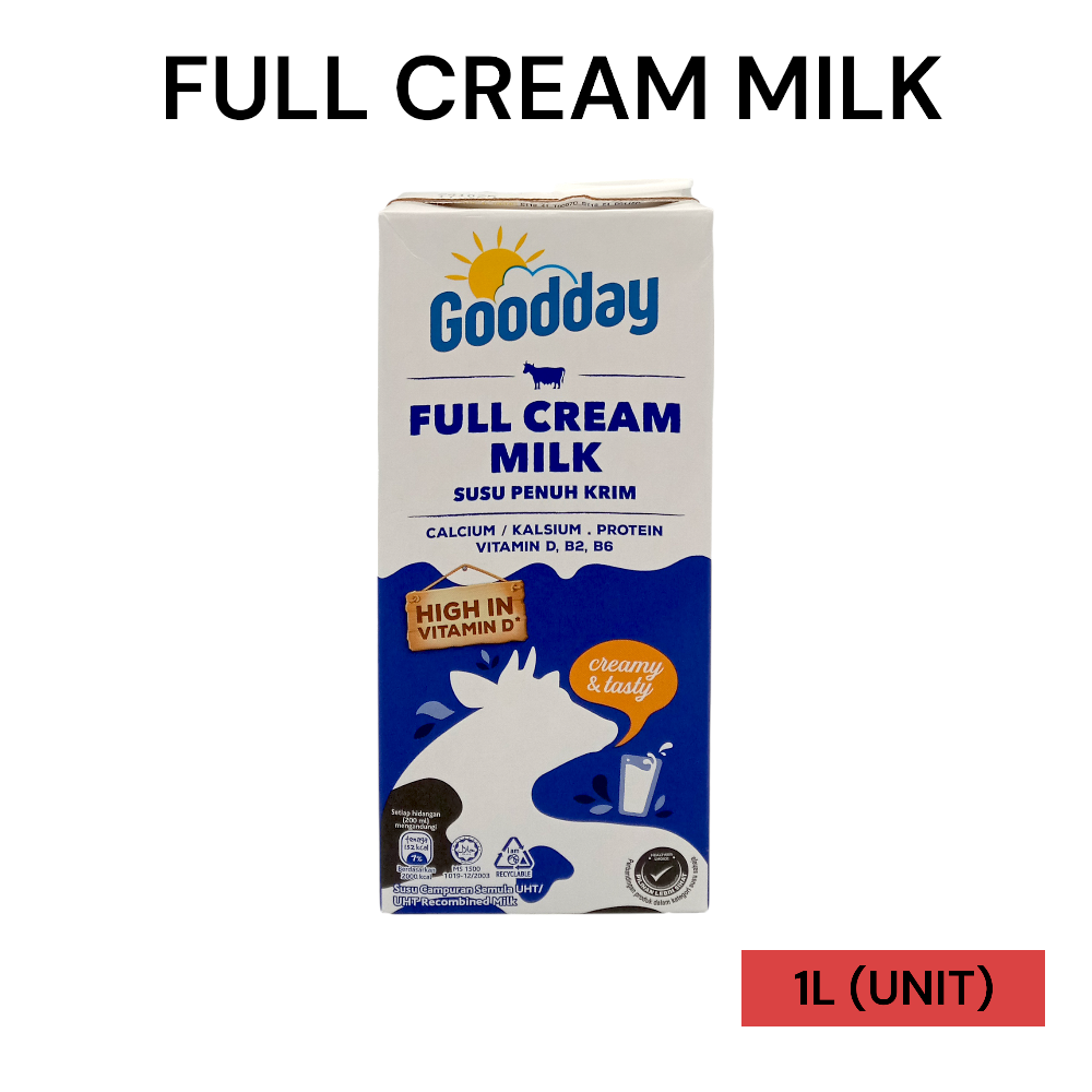 GOODDAY UHT FULL CREAM MILK 1L PER UNIT