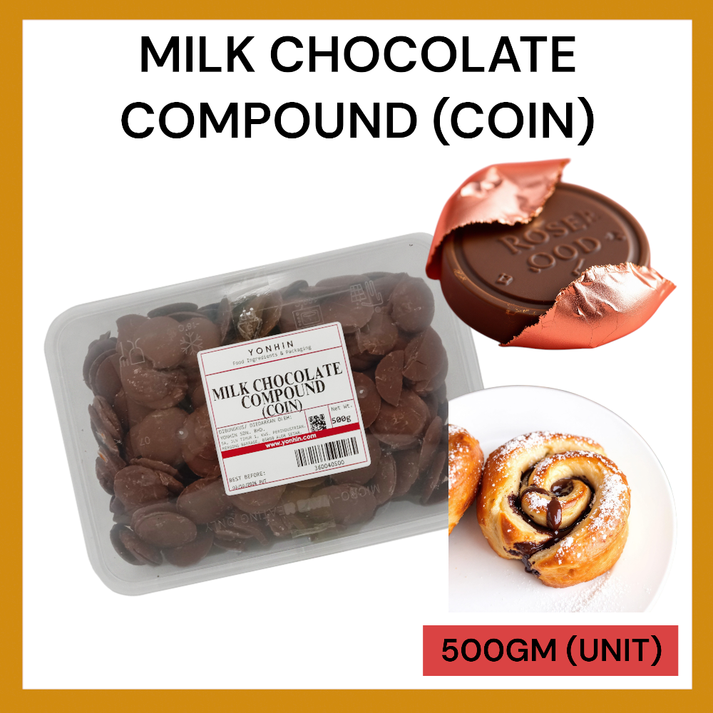 MILK CHOCOLATE COMPOUND (COIN) 500GM PER UNIT
