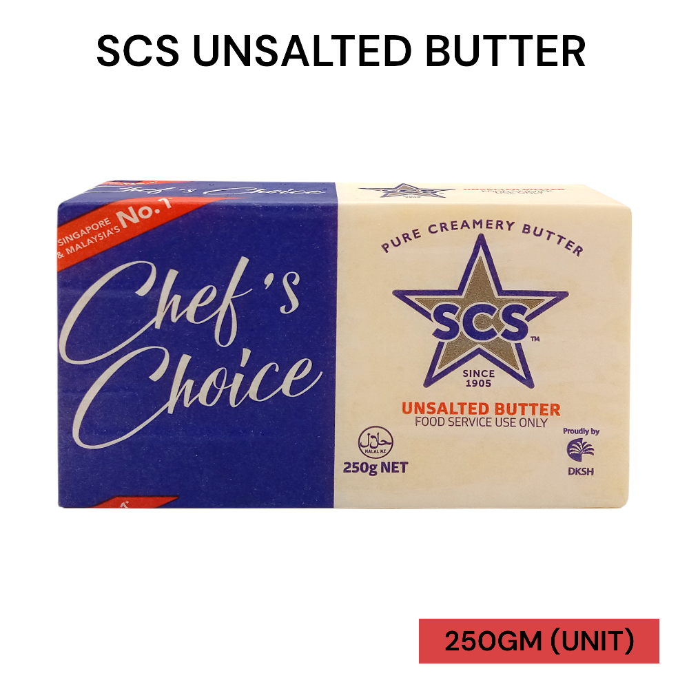 SCS UNSALTED BUTTER (FS) (B) 250GM (F) PER UNIT