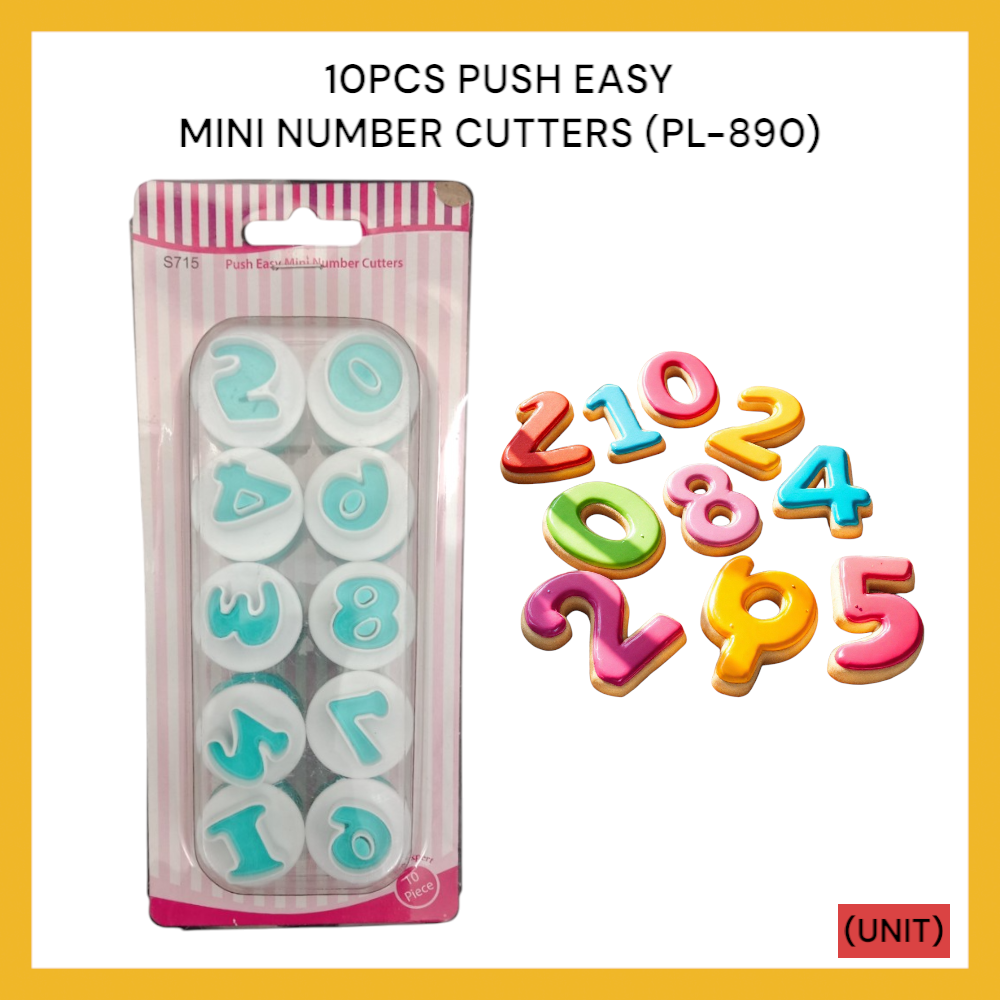 10PCS PUSH EASY MINI NUMBER CUTTERS (PL-890) PER UNIT