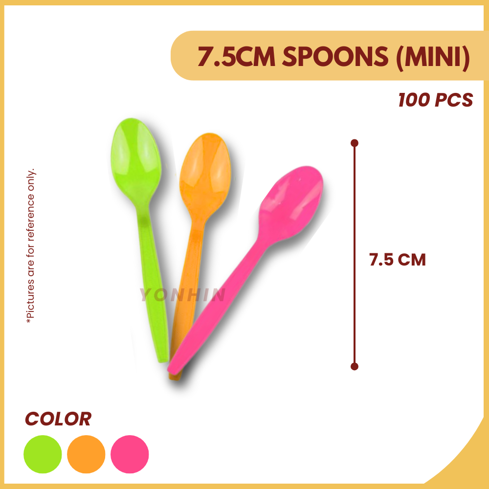 7.5CM SPOONS (MINI) (00016) 100`s-UNIT