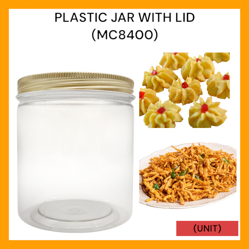 PLASTIC JAR WITH LID (MC 8400) PER UNIT