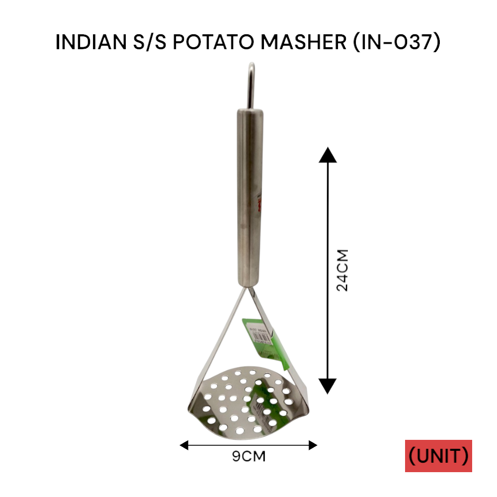 INDIAN S/S POTATO MASHER (IN-037) PER UNIT