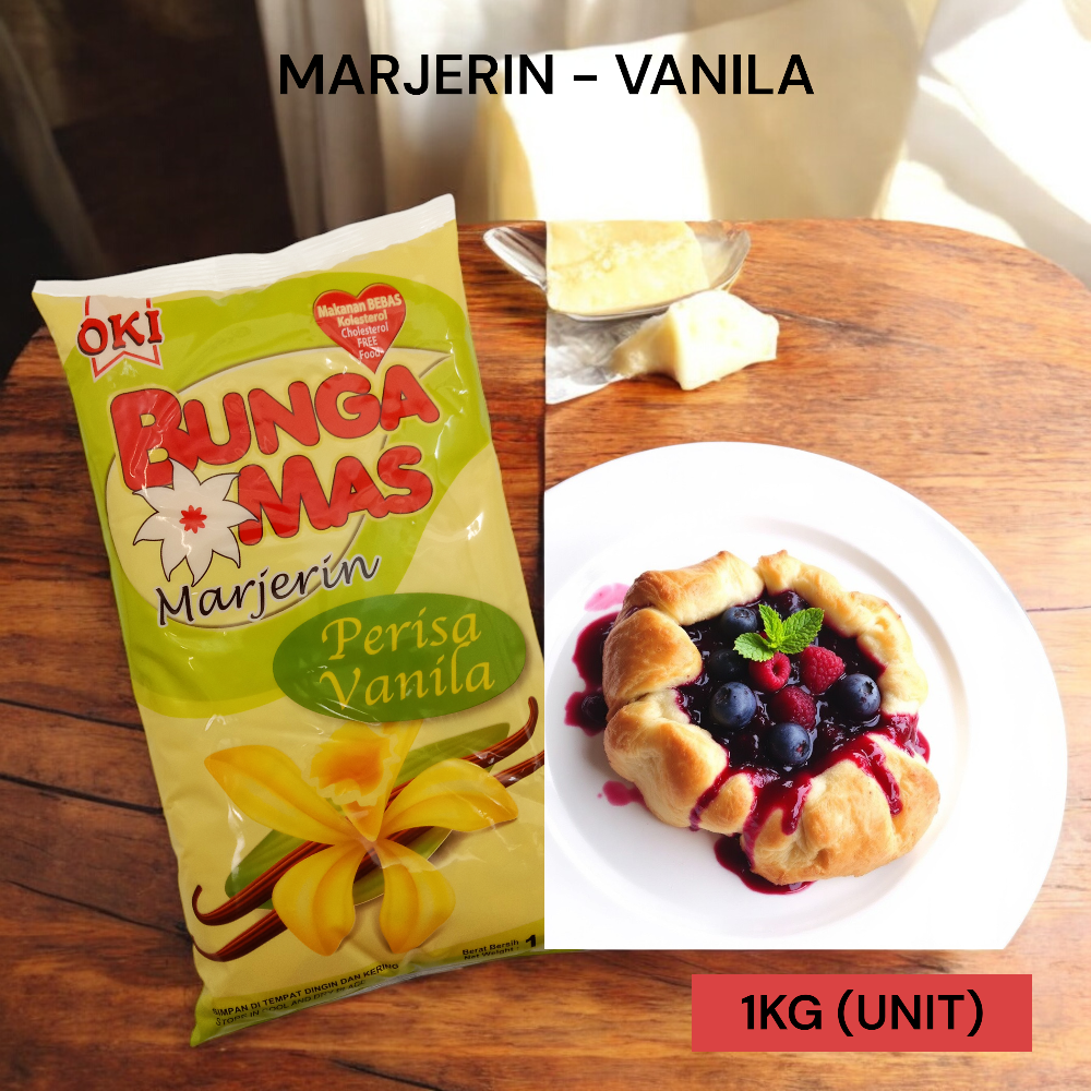 OKI BUNGA EMAS MARJERIN - VANILA 1KG PER UNIT