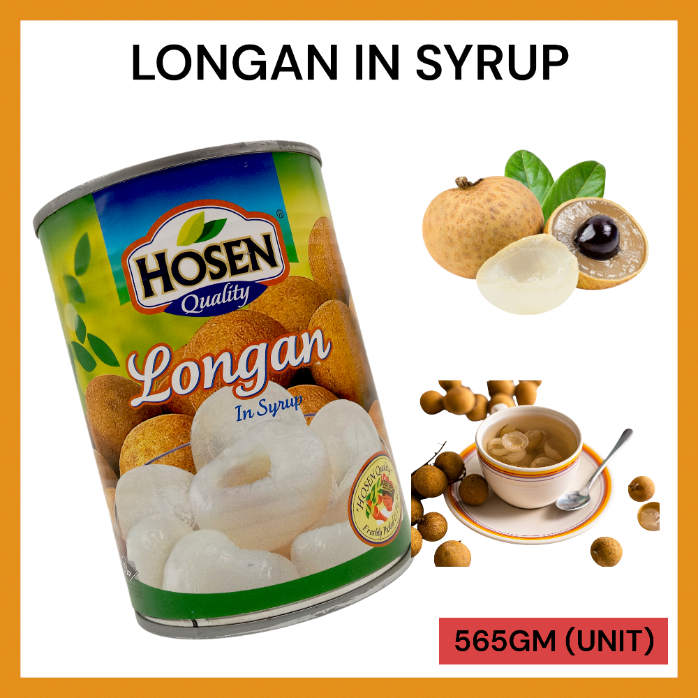 HOSEN LONGAN IN SYRUP 565GM PER UNIT