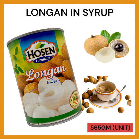 HOSEN LONGAN IN SYRUP 565GM PER UNIT
