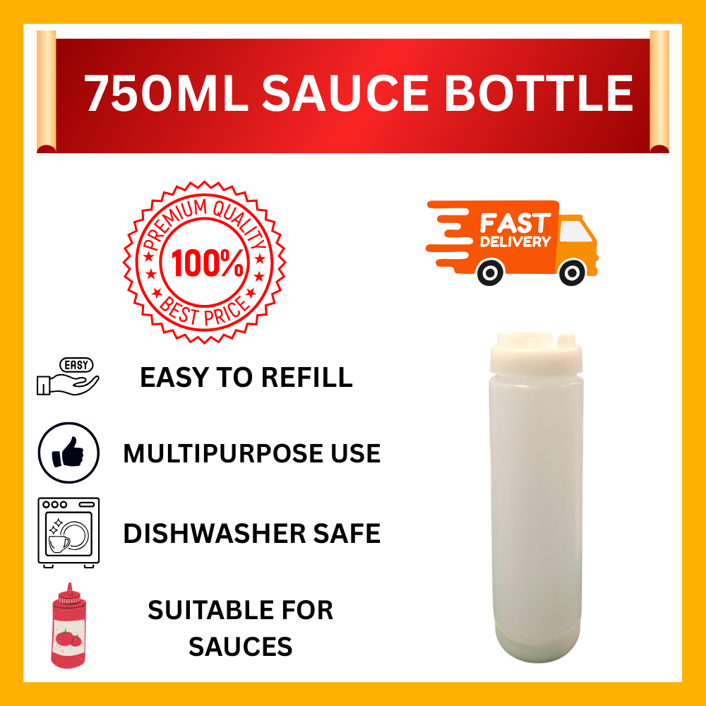 750ML SAUCE BOTTLE (PL-1026) (READY STOCK)