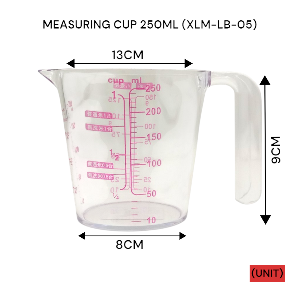 MEASURING CUP 250ML (XLM-LB-05) PER UNIT