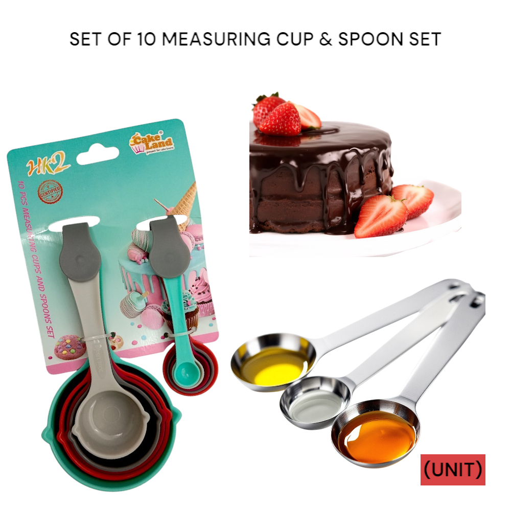 SET OF 10 MEASURING CUP & SPOON SET PER UNIT