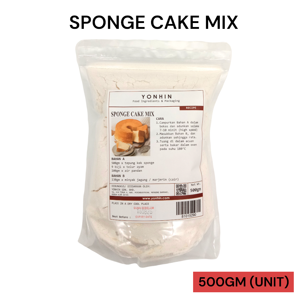 SPONGE CAKE MIX 500GM PER UNIT