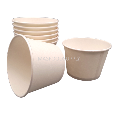 Paper Food Container 16oz No. MPF16 1000pcs Per Carton (BODY ONLY) / Bekas Mangkuk Kertas
